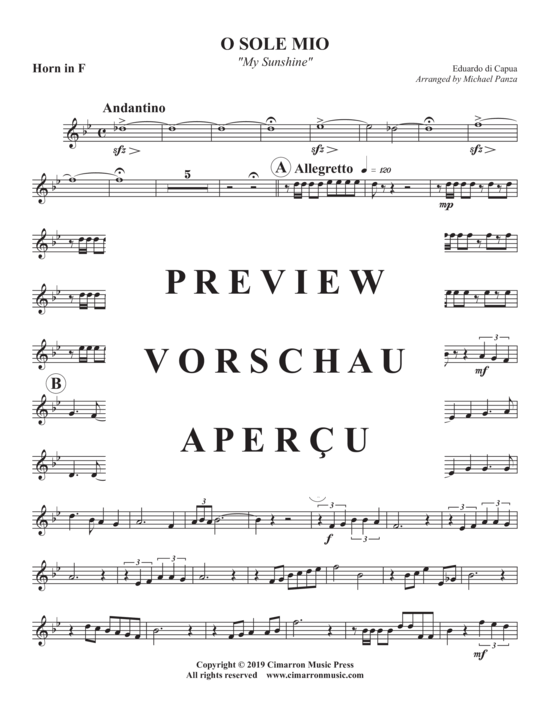 Produktgalerie: Seite 14 von 19 O Sole Mio , , (Blechbläser Quintett)
