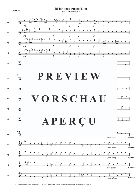 Produktgalerie: Seite 4 von 9 Promenade, , Saxophon Quintett