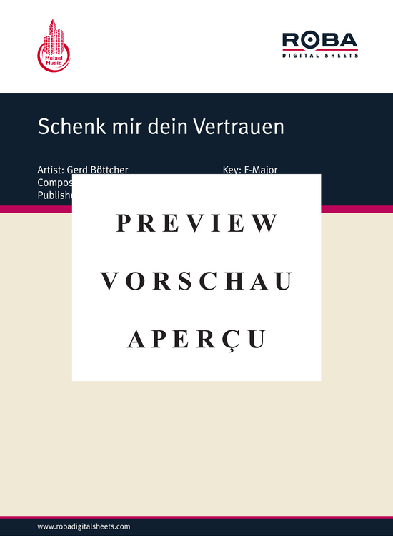 Produktgalerie: Seite 2 von 4 Schenk mir dein Vertrauen, Böttcher, 	Gerd, Klavier und Gesang