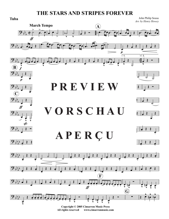 gallery: Stars & Stripes Forever , , (Blechbläserquintett, Horn in F+B)