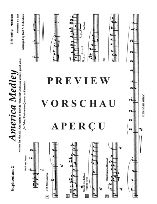 Product gallery: Page 15 of 21 American Medley , , (Tuba Quartett EETT)