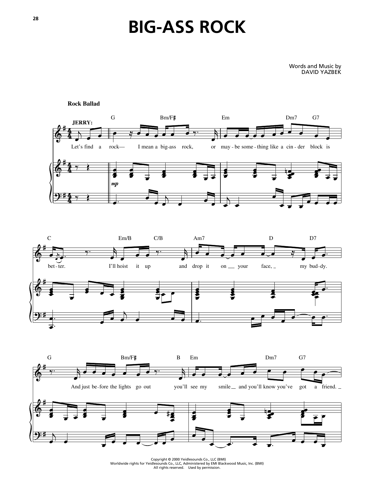 Produktbild zu: Big-Ass Rock (from The Full Monty)