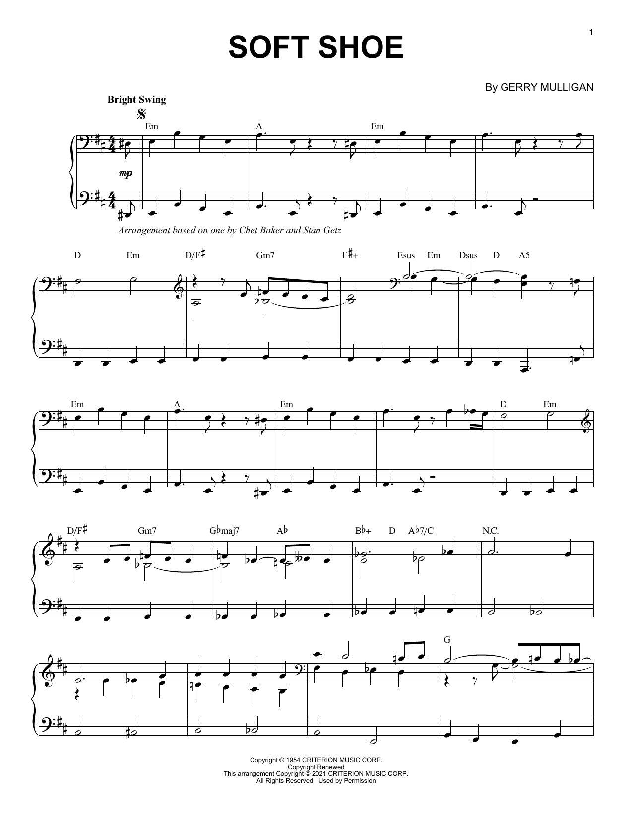 Produktbild zu: Soft Shoe [Jazz version] (arr. Brent Edstrom)