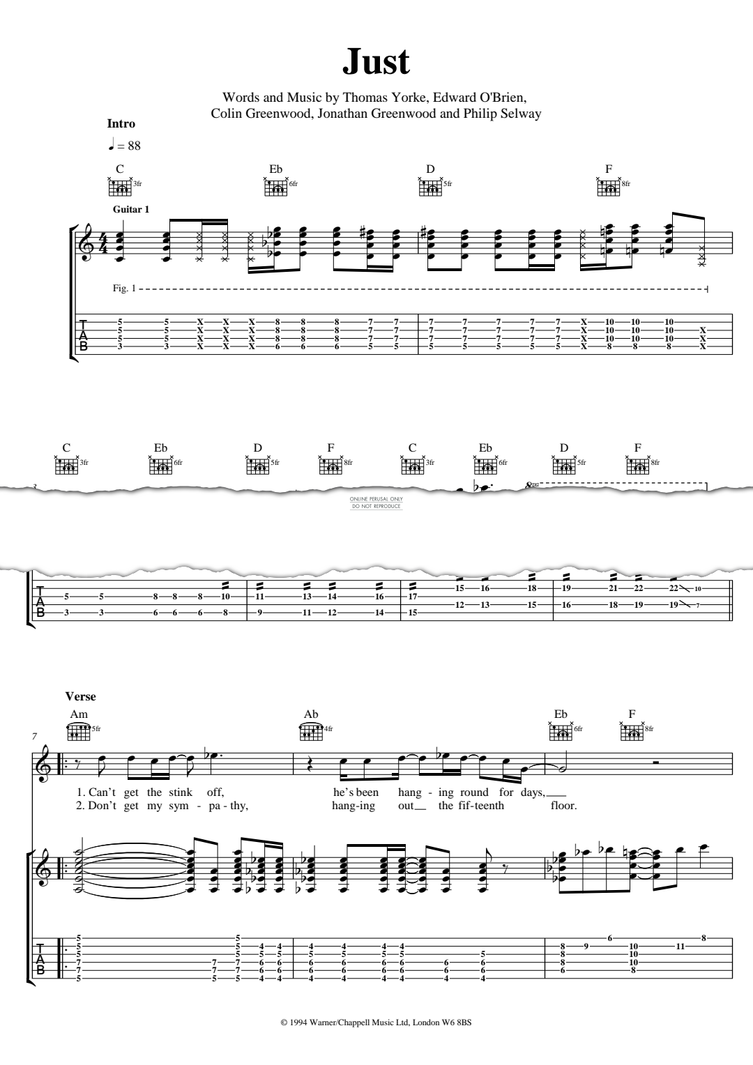 Product gallery: Page 1 of 1 Just, Radiohead