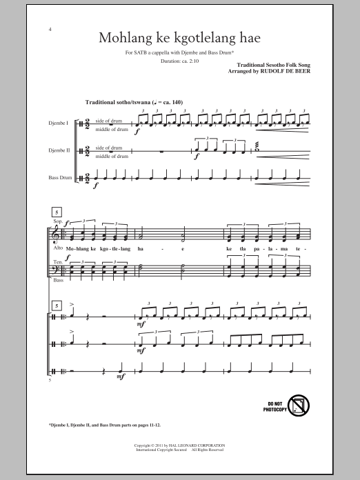 Produktbild zu: Mohlang Ke Kgotlelang Hae (When I Return Home)