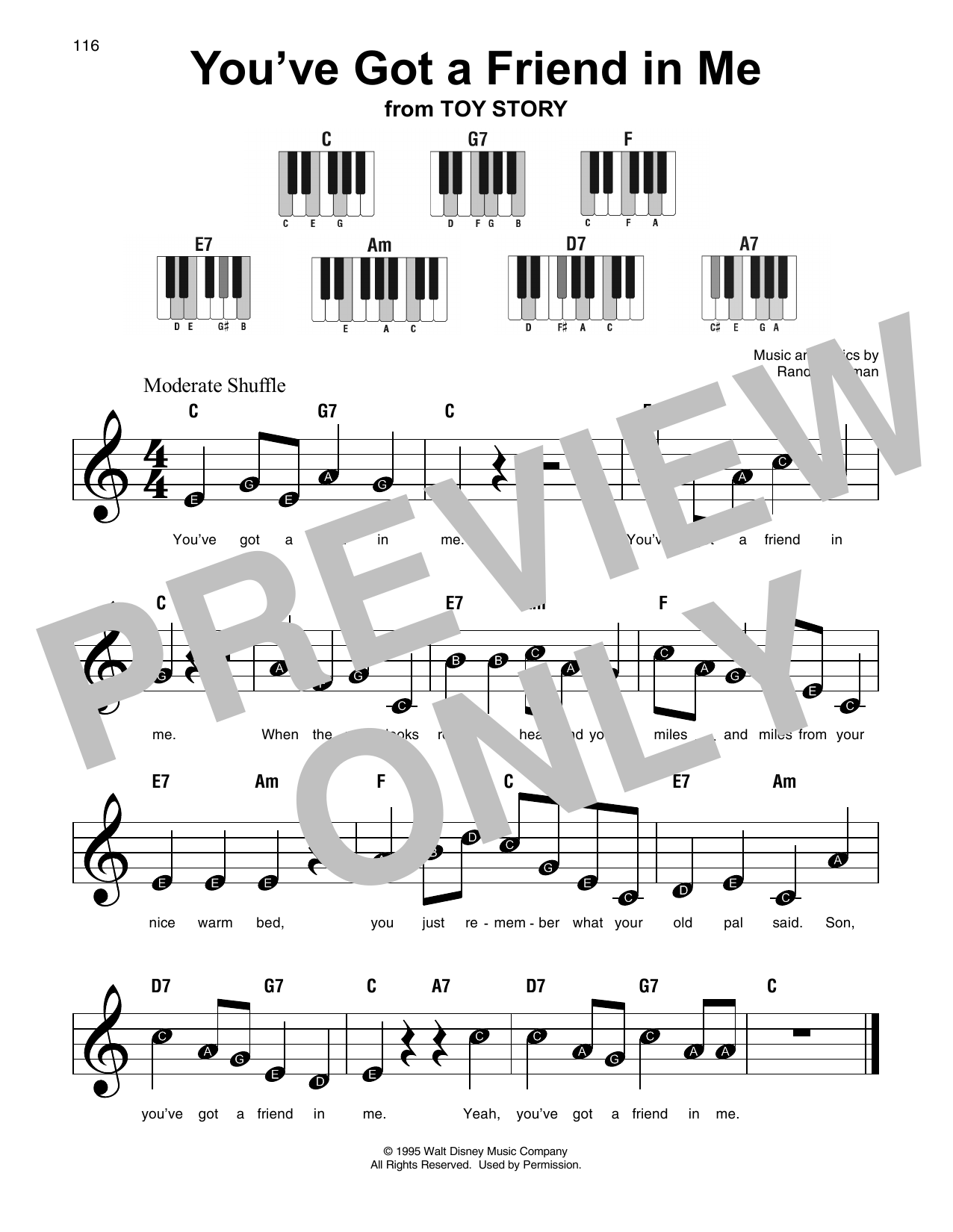 Produktbild zu: You've Got A Friend In Me (from Toy Story)