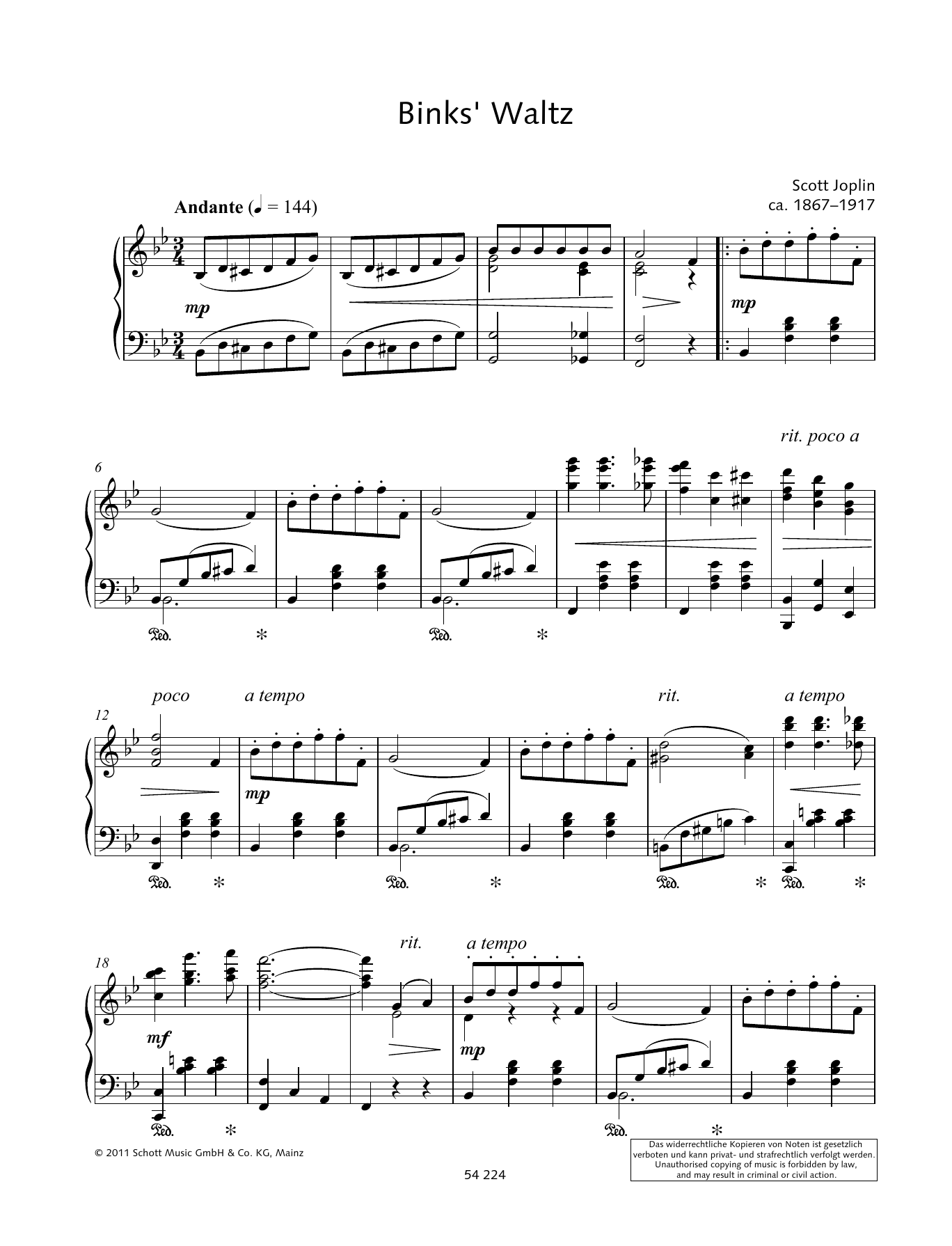 Product gallery: Page 1 of 1 Binks' Waltz, Wolfgang Birtel