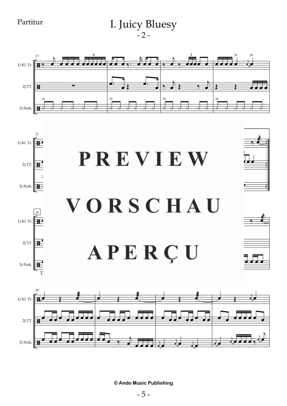 Produktgalerie: Seite 7 von 11 5 Ensemble Stücke für drei Percussion Spieler, , Perkussion Ensemble Trio