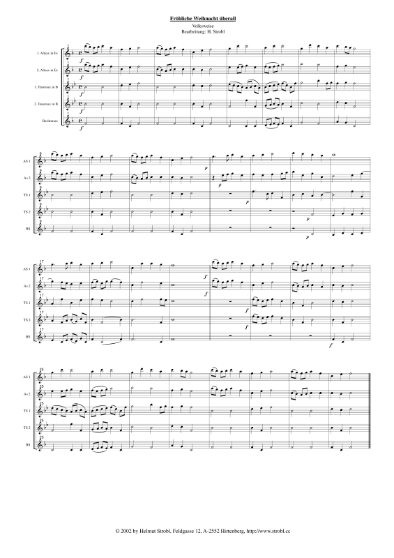 gallery: Fröhliche Weihnacht, , Saxophonquintett AATTB