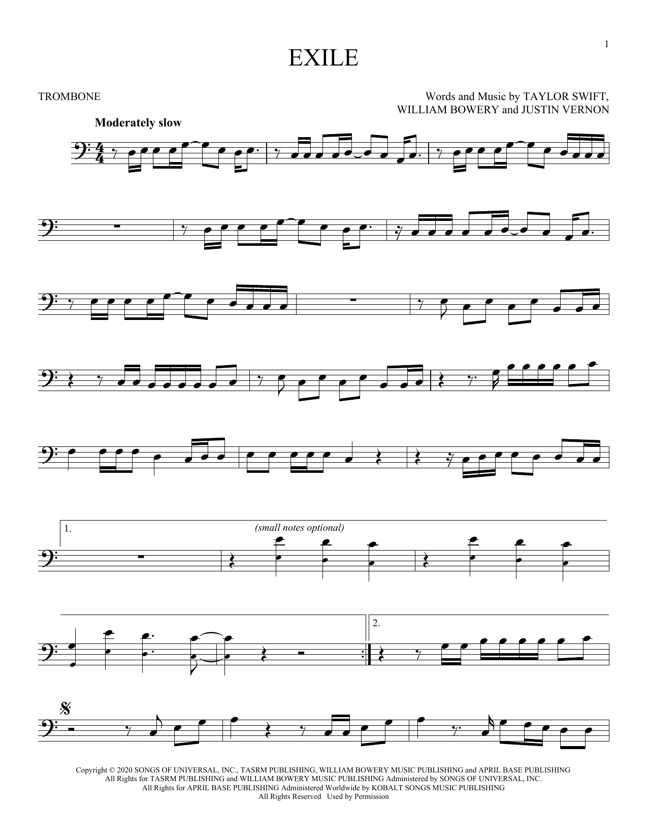 Product gallery: Page 1 of 1 exile (feat. Bon Iver), Taylor Swift