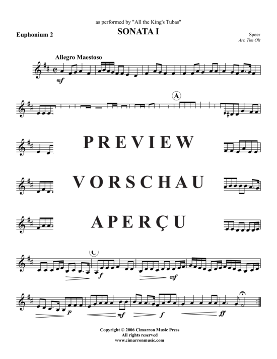 Product gallery: Page 7 of 9 Sonata I , , (Tuba Quartet: 2x Baritone, 2xTuba)