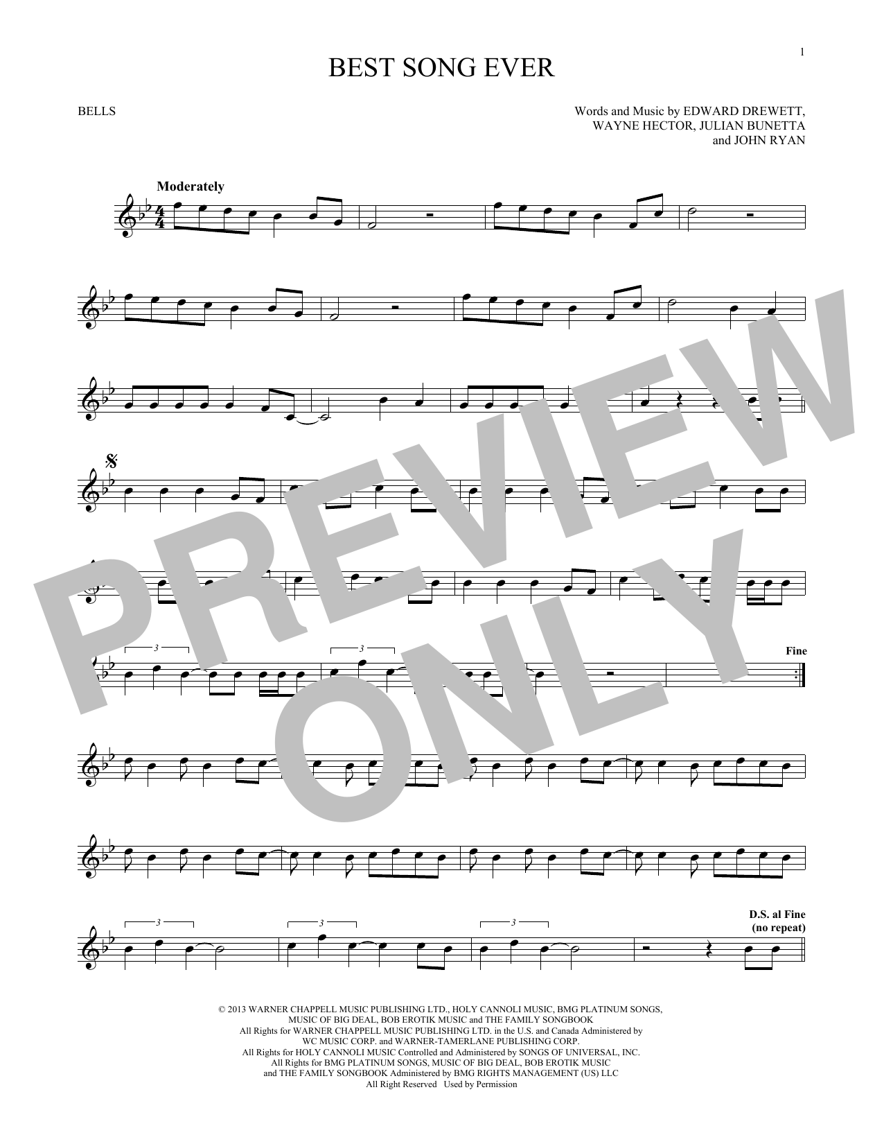 Produktgalerie: Seite 1 von 1 Best Song Ever, One Direction, Percussion