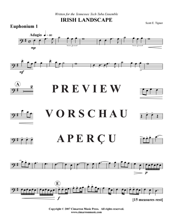 Product gallery: Page 9 of 21 Irish Landscape , , (Tuba Quartet: 2x Baritone, 2xTuba)