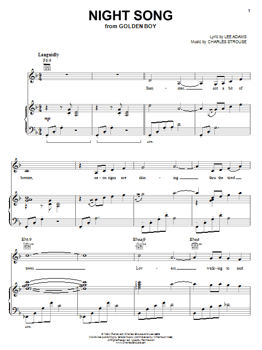 Produktbild zu: Night Song