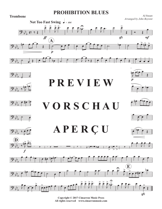 Produktgalerie: Seite 10 von 11 Prohibition Blues , , (Blechbläserquintett)