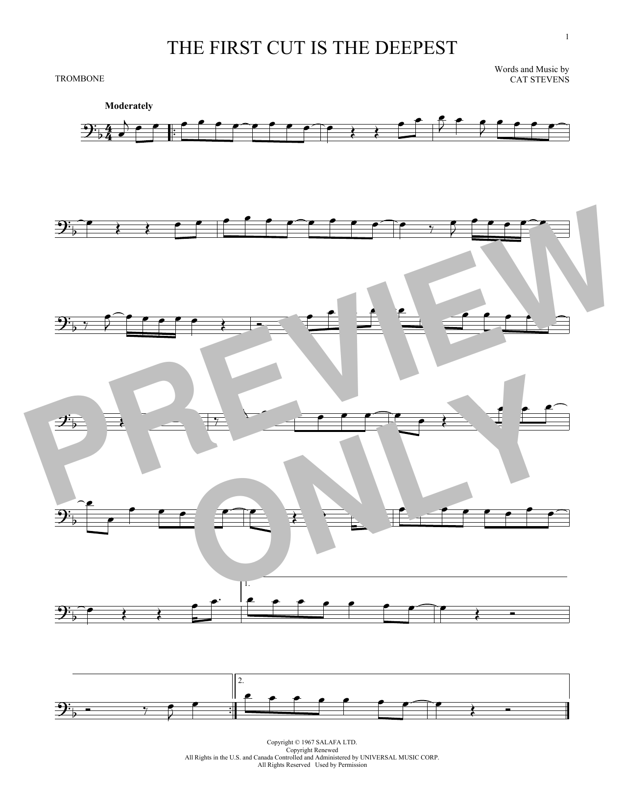 Product gallery: Page 1 of 1 The First Cut Is The Deepest, Cat Stevens