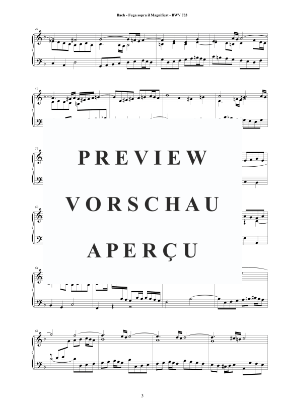 Produktgalerie: Seite 4 von 7 Fuga sopra il Magnificat - BWV 733 - Piano Version, , Klavier Solo