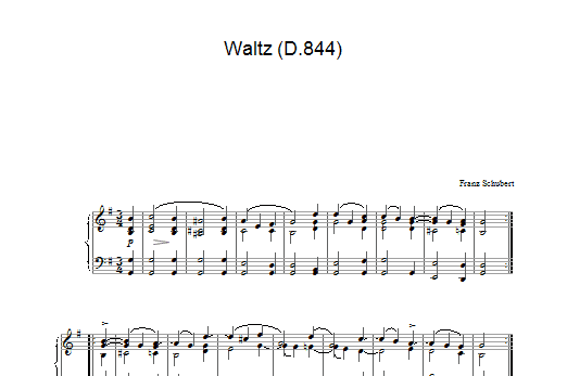 Product gallery: Page 1 of 1 Waltz (D.844), Franz Schubert