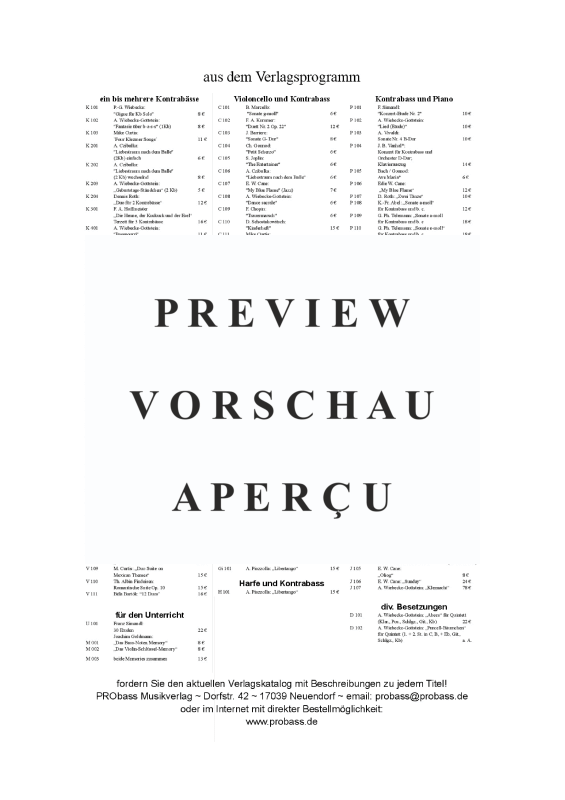 Produktgalerie: Seite 9 von 11 Tarantella aus Neapel, , Cello und Kontrabass