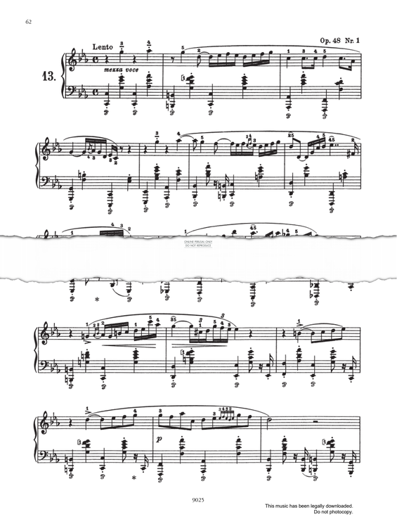 Produktgalerie: Seite 1 von 1 Nocturne in C Minor Op.48 No.1, Frederic Chopin, Klavier