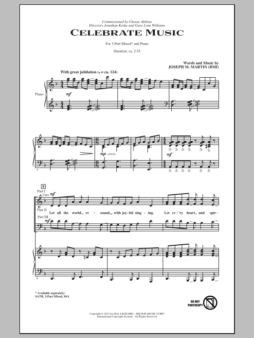 Produktbild zu: Celebrate Music