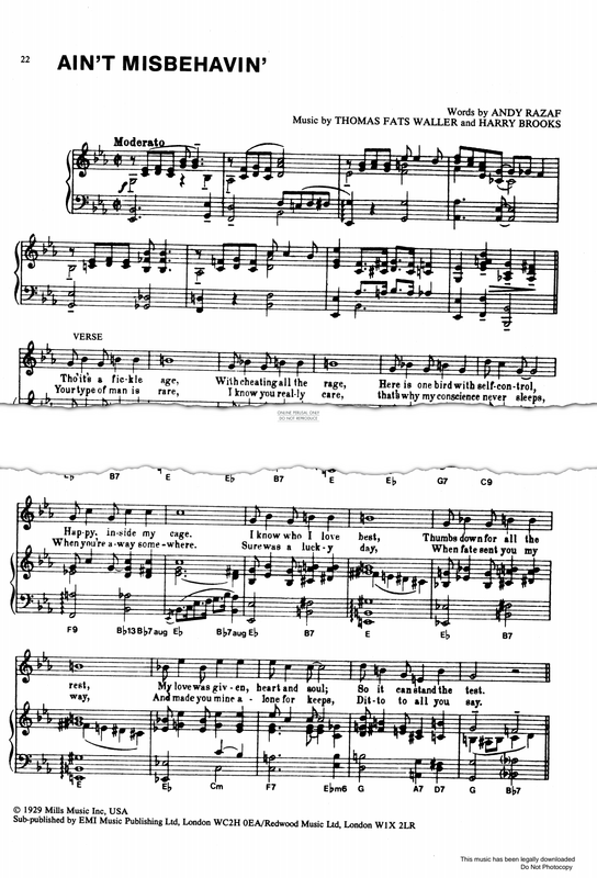 Produktbild zu: Ain't Misbehavin'