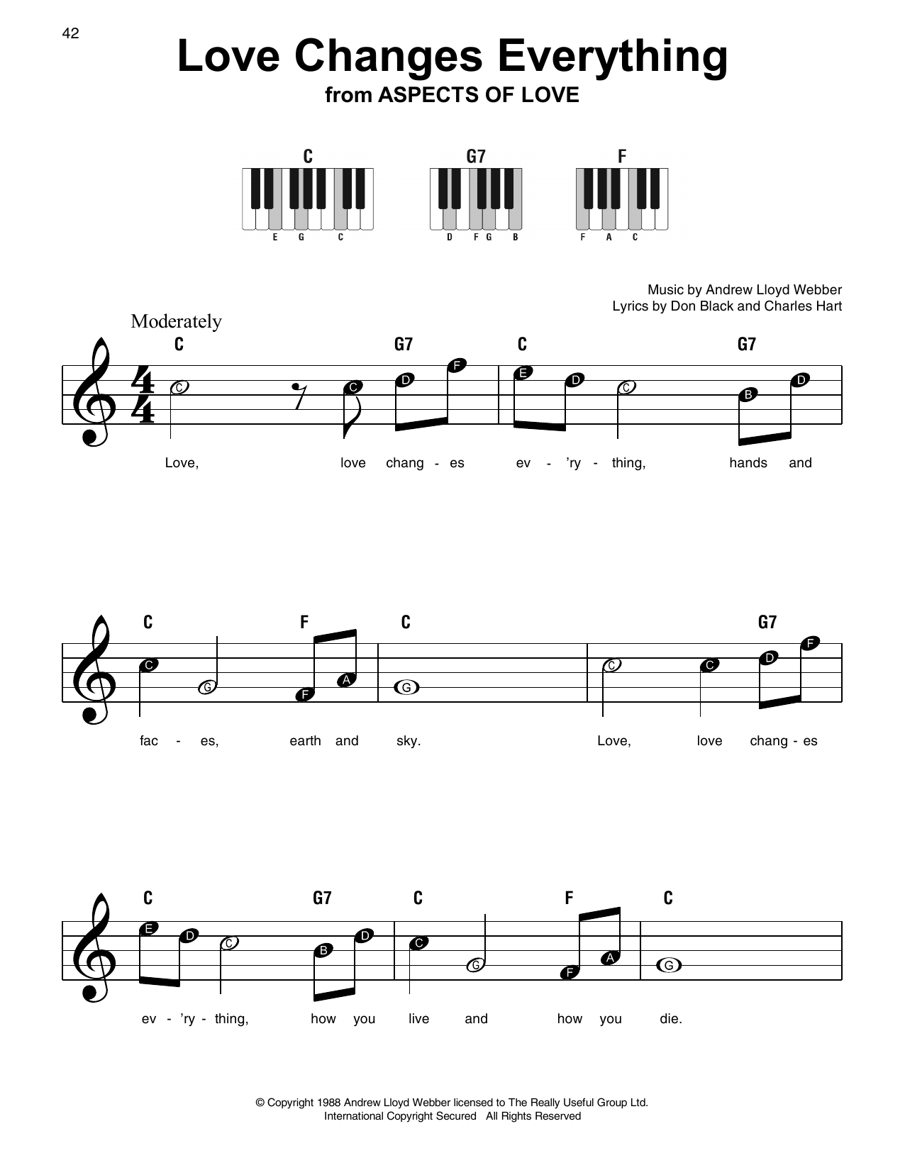 Produktbild zu: Love Changes Everything (from Aspects Of Love)