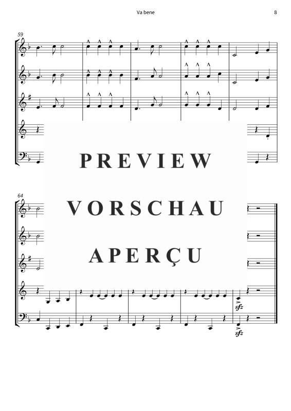 Produktgalerie: Seite 10 von 11 Va bene, Peter Kraus, (Holzbläserquintett)