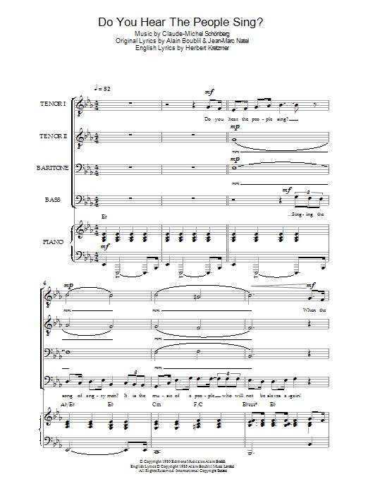 Product picture to: Do You Hear The People Sing? (from Les Miserables)