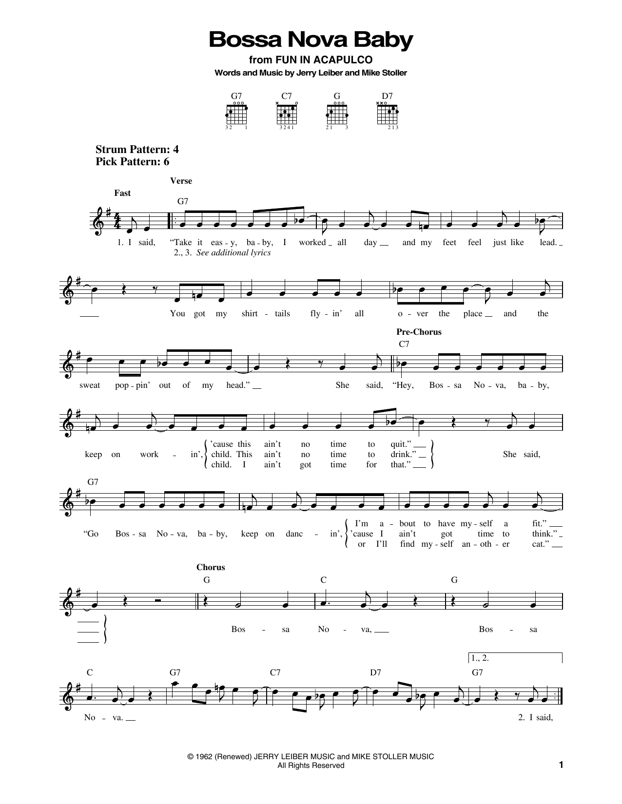 Produktgalerie: Seite 1 von 1 Bossa Nova Baby, Elvis Presley, Gitarre
