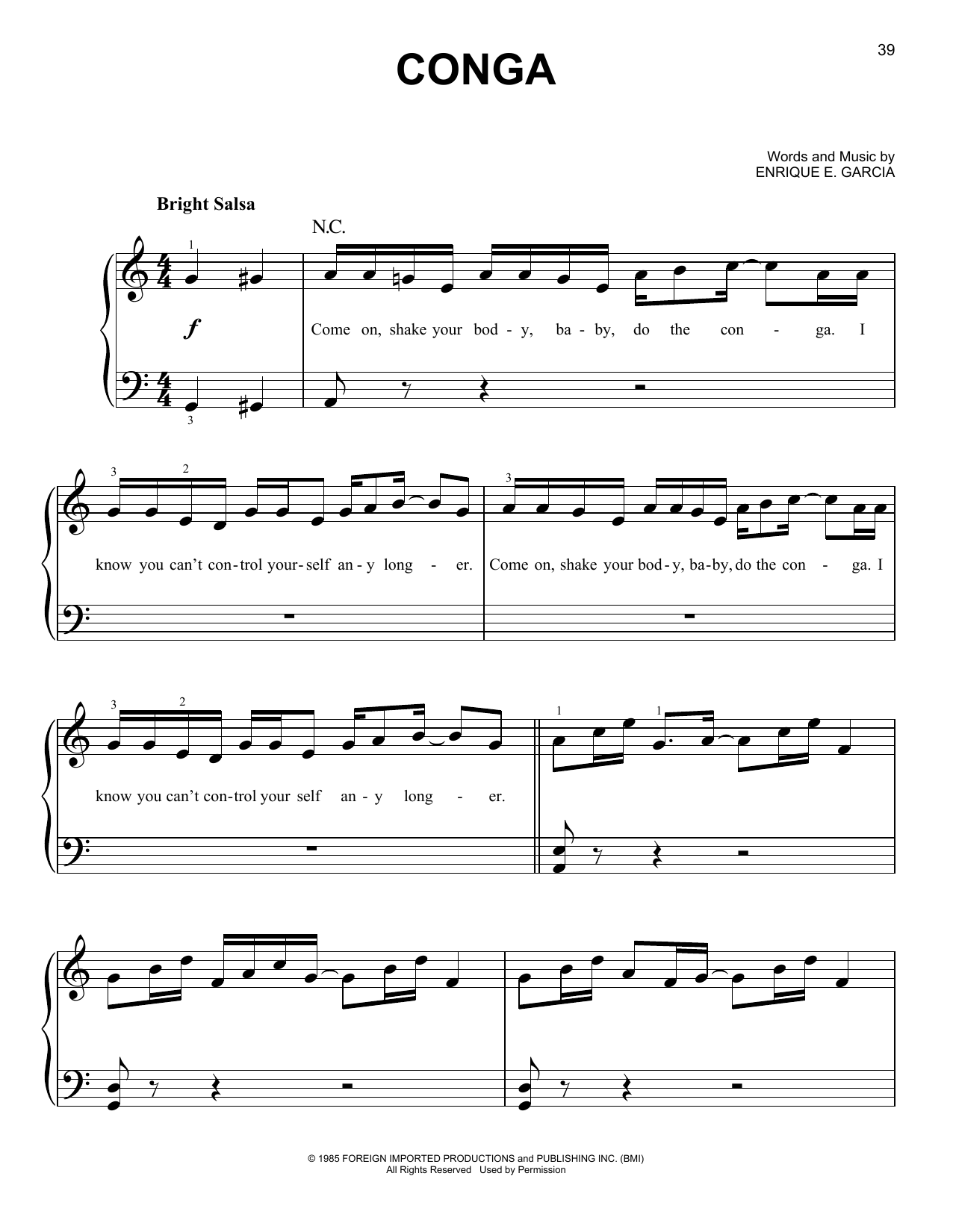 Product gallery: Page 1 of 1 Conga, Miami Sound Machine