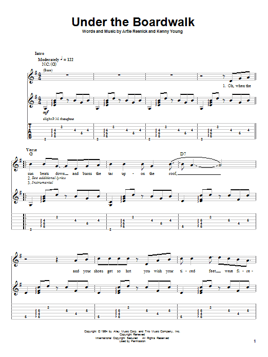Produktgalerie: Seite 1 von 1 Under The Boardwalk, The Drifters, Gitarre