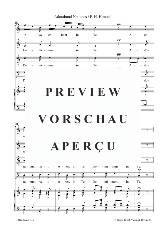 gallery: Adorabund Nationes (Weihnachtsmotette), , (Gemischter Chor und Orgel)