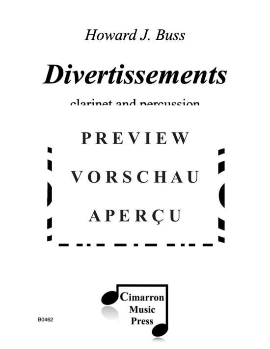 gallery: Divertissements (Klarinette und Schlagzeug (1 oder 2 Spieler) , , )
