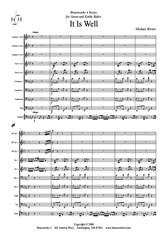 Product picture to: It Is Well Michael Brown