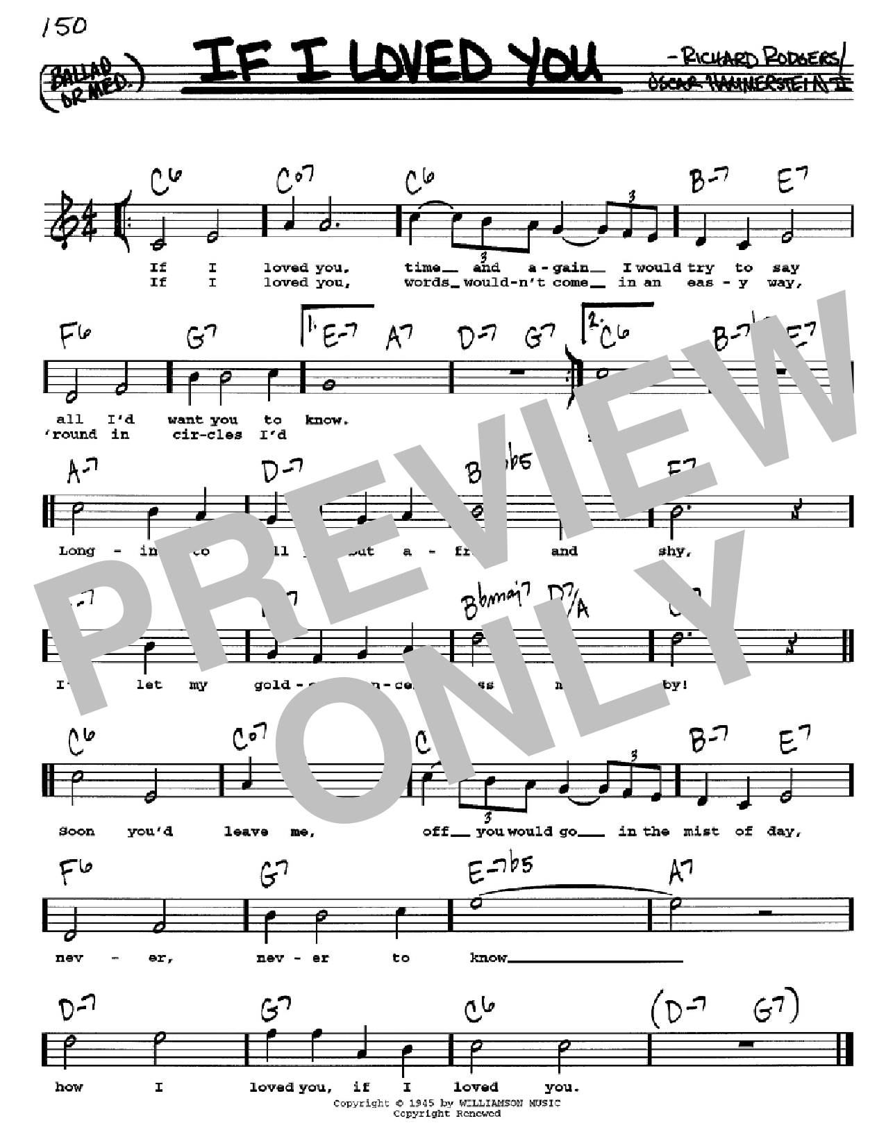 Product gallery: Page 1 of 1 If I Loved You, Rodgers & Hammerstein