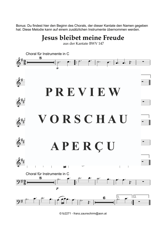 Produktgalerie: Seite 4 von 5 Jesus bleibet meine Freude, , Akkordeon Solo