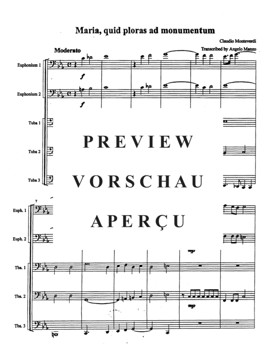 Produktgalerie: Seite 3 von 11 Maria, Quid Ploras ad Monumentum , , (Tuba Quintett EETTT)