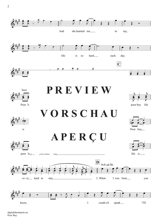 Produktgalerie: Seite 3 von 4 Poor Boy , Lords, The, (Oboe)