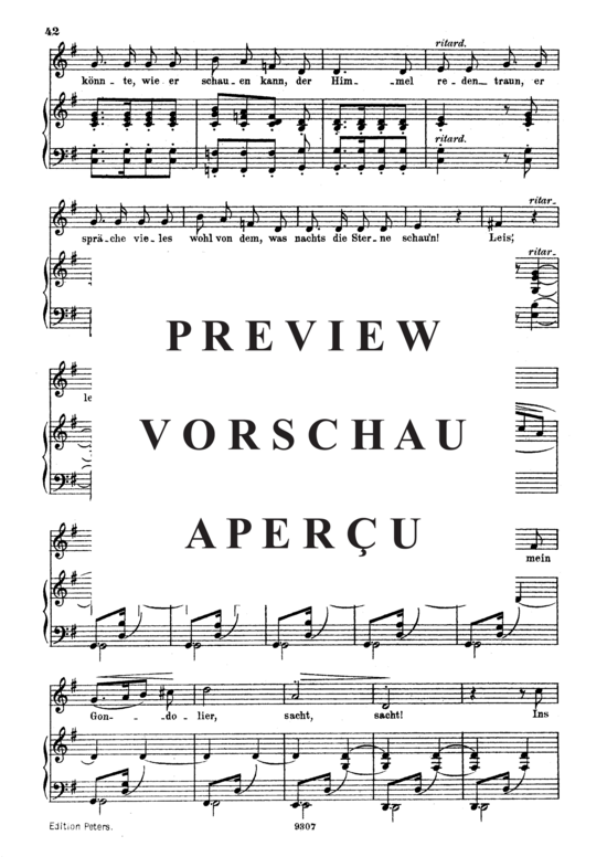 Product gallery: Page 3 of 4 Venetianisches Lied I Op.25 No.17, , High Voice and Piano
