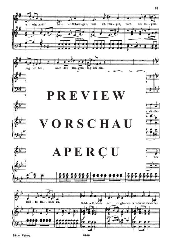 gallery: Sehnsucht D.636 Ach, aus dieses Tales Gründen , , (Gesang hoch + Klavier)