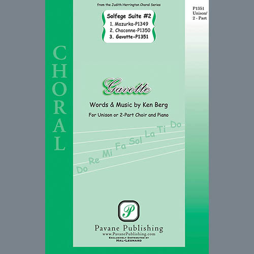 cover: Gavotte (from "Solfege Suite #2"), Ken Berg
