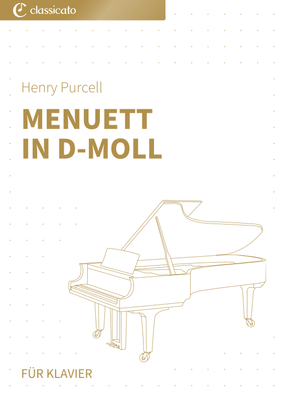 Produktbild zu: Menuett in d-Moll - Z. 592 - Eine elegante barocke Miniatur für leichtes Klavier
