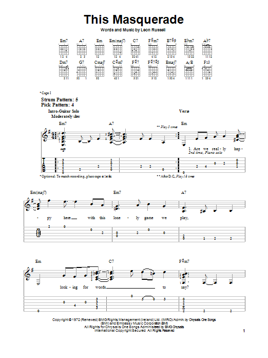Product gallery: Page 1 of 1 This Masquerade, Leon Russell