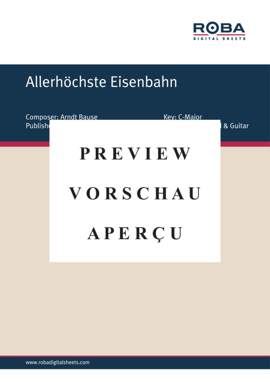 Product gallery: Page 2 of 4 Allerhöchste Eisenbahn , , Piano and Voice