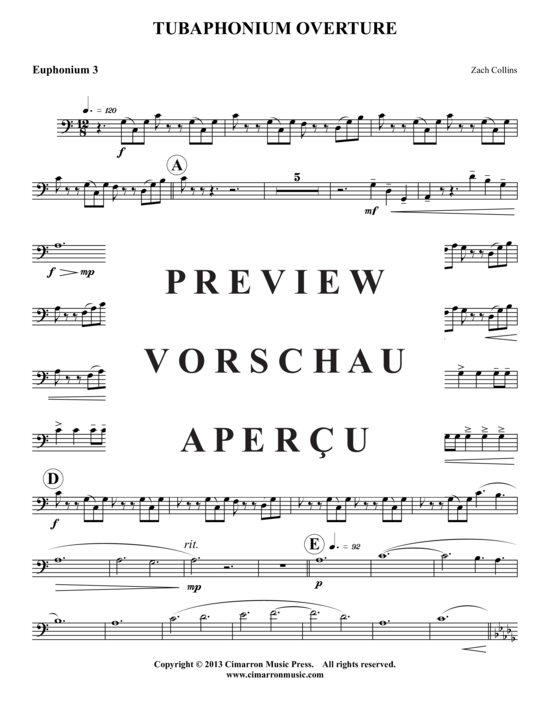 Product gallery: Page 15 of 21 Tubaphonium Overture , , (3x Baritone, 3x Tuba)