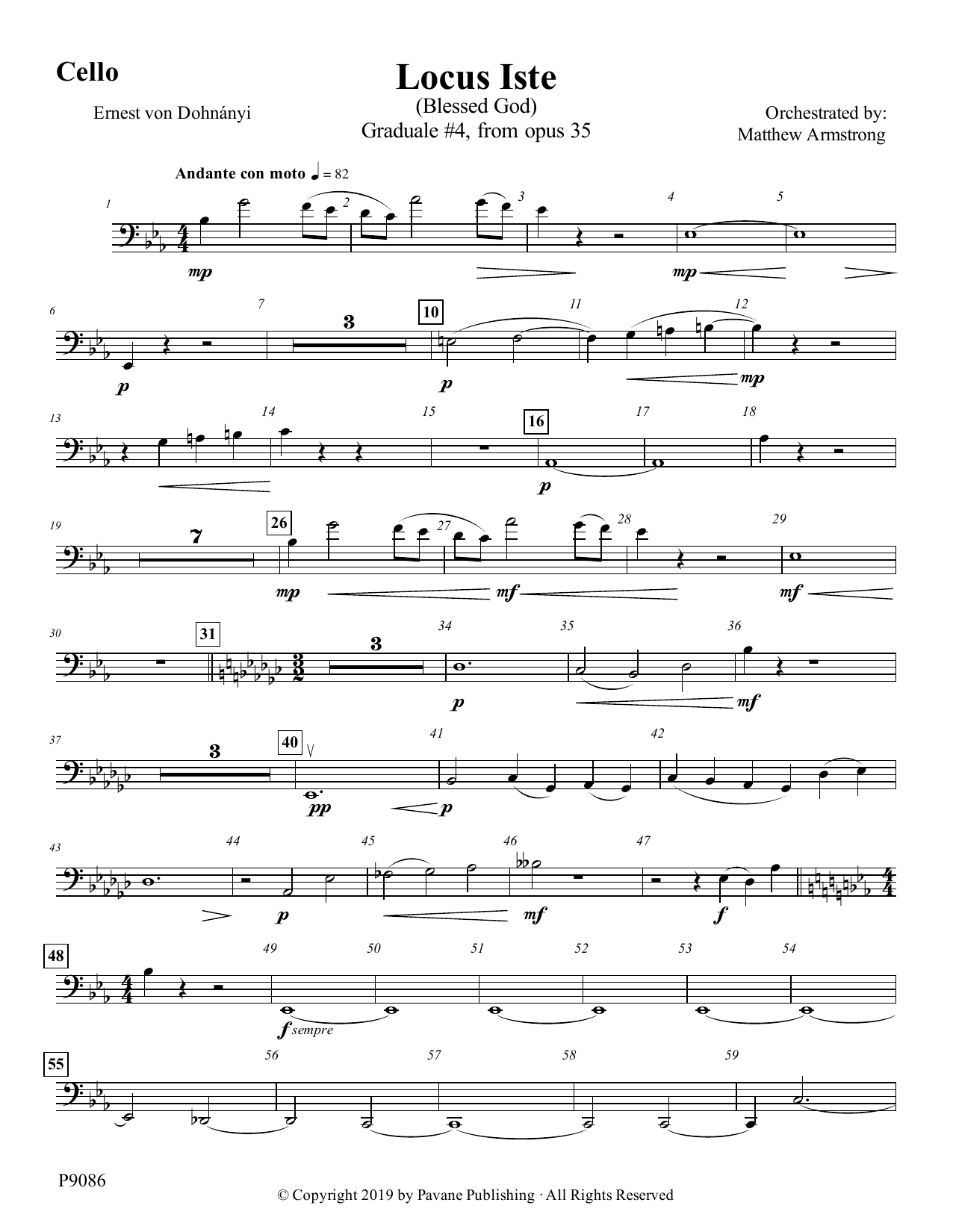 Produktbild zu: Locus Iste - Cello