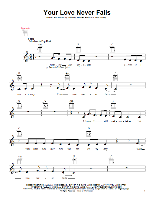 Product gallery: Page 1 of 1 Your Love Never Fails, Jesus Culture