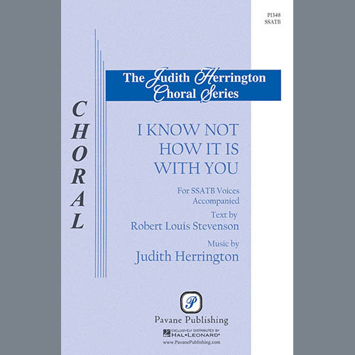 cover: I Know Not How It Is With You, Judith Herrington