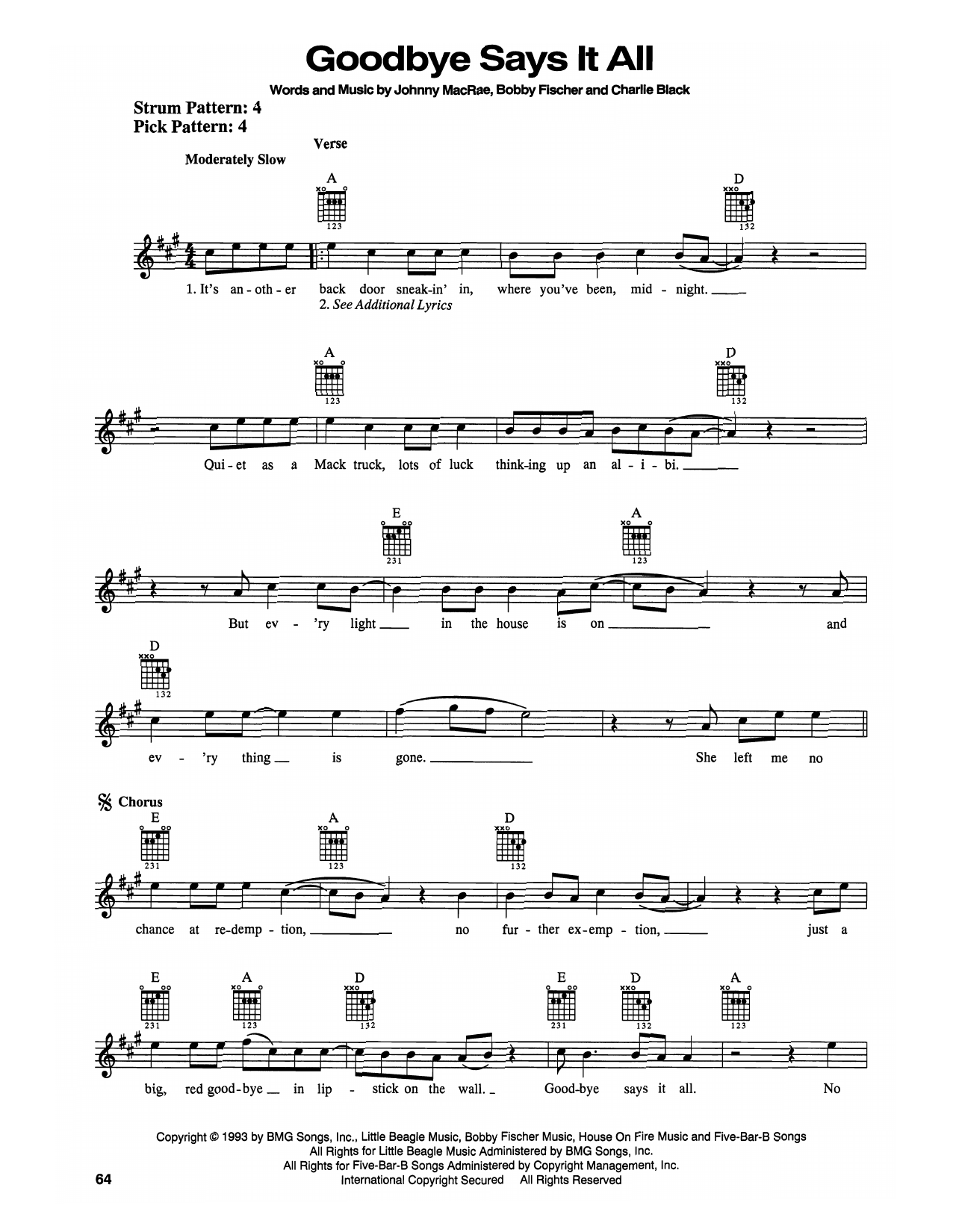 Produktbild zu: Goodbye Says It All